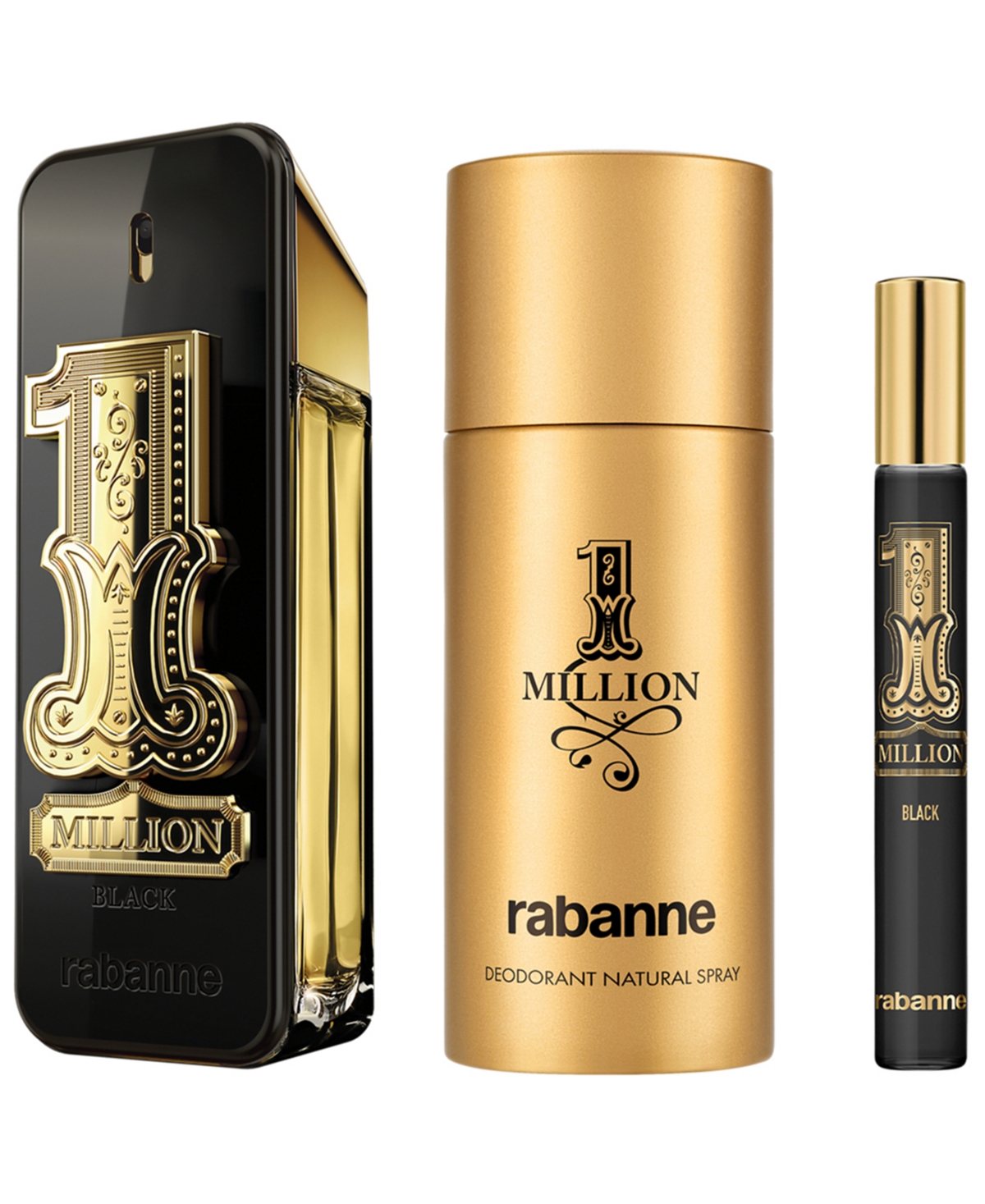 Rabanne 3-Piece 1 Million Black Eau de Parfum Gift Set