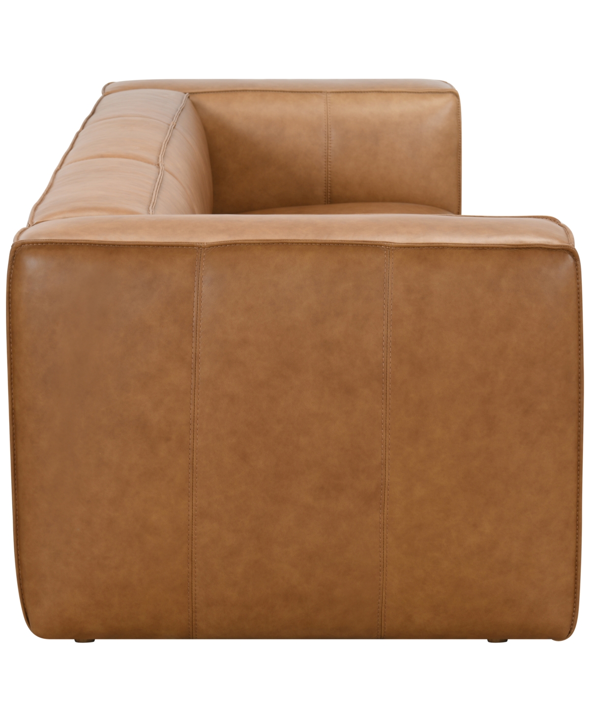 Moxley 99" Genuine Leather Deep Seating Sofa, Macy's Exclusive