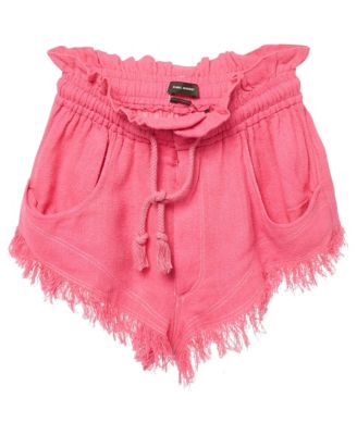 Women's Silk Gauze Frayed Talapiz Shorts