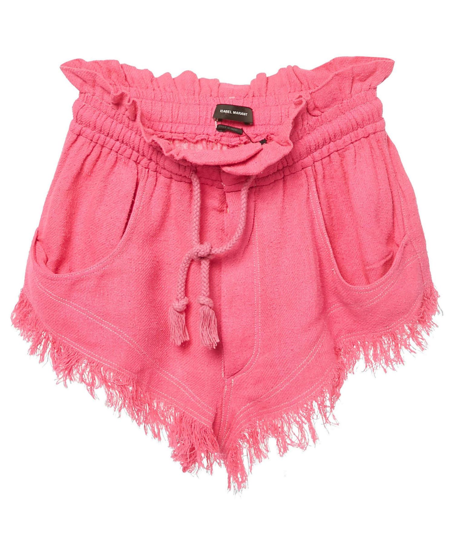 Women's Silk Gauze Frayed Talapiz Shorts