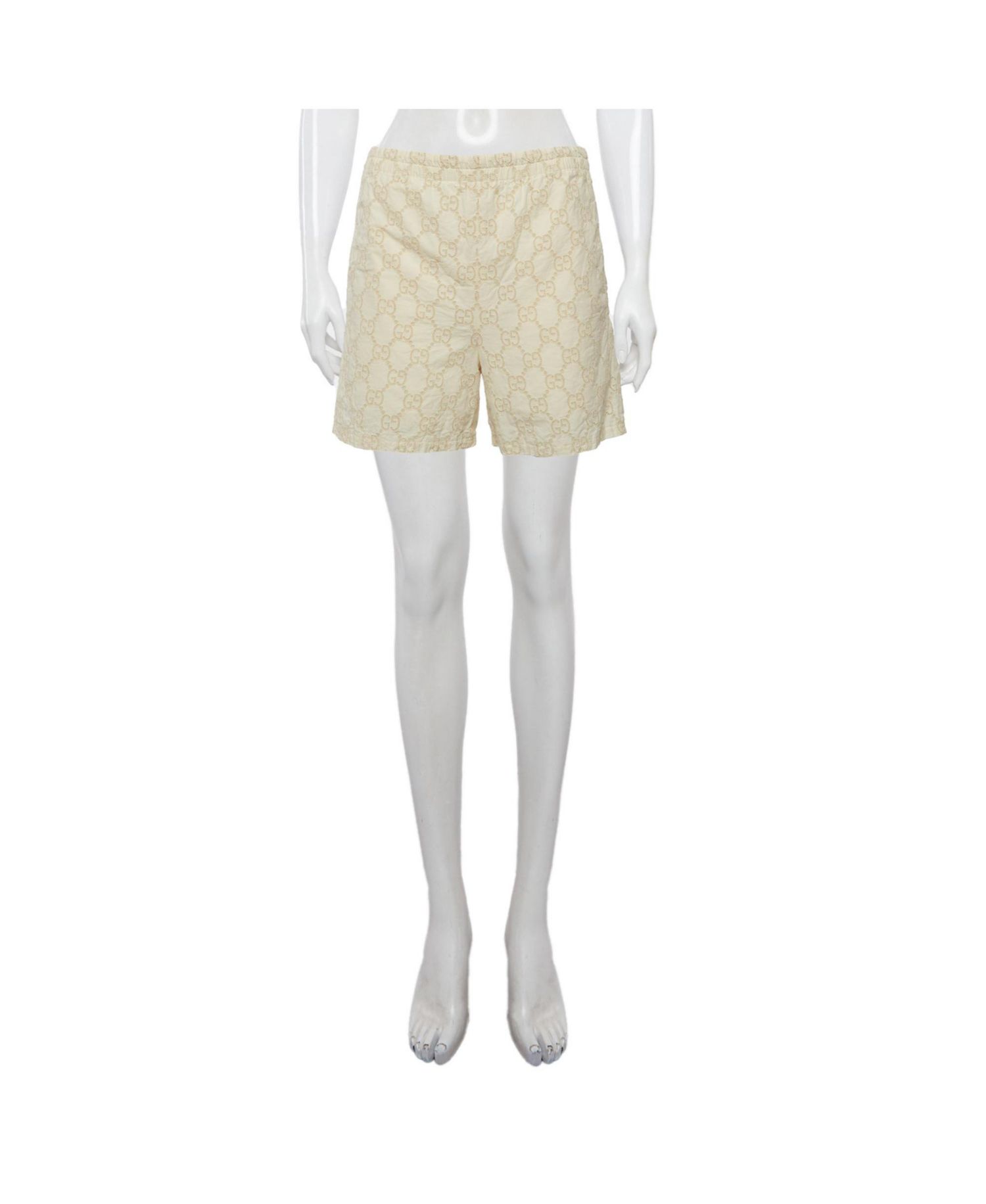 Women's Monogram Pattern Cotton Shorts
