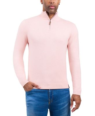 Men's SPRING + MERCER Quarter Zip Mock Neck Sweater