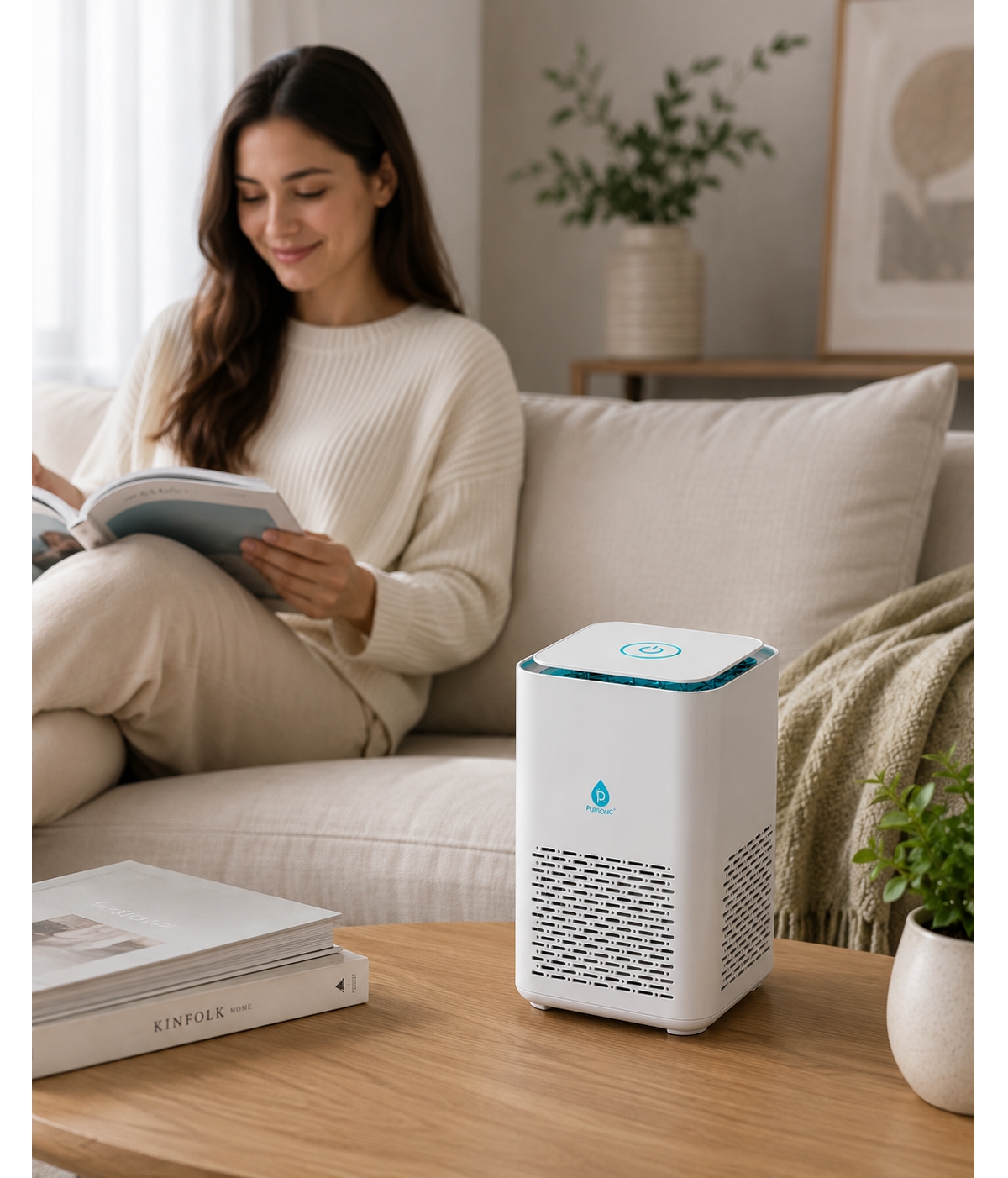 Pursonic Ultimate Wellness Bundle: Air Purifier, Diffuser & Essential Oils Set
