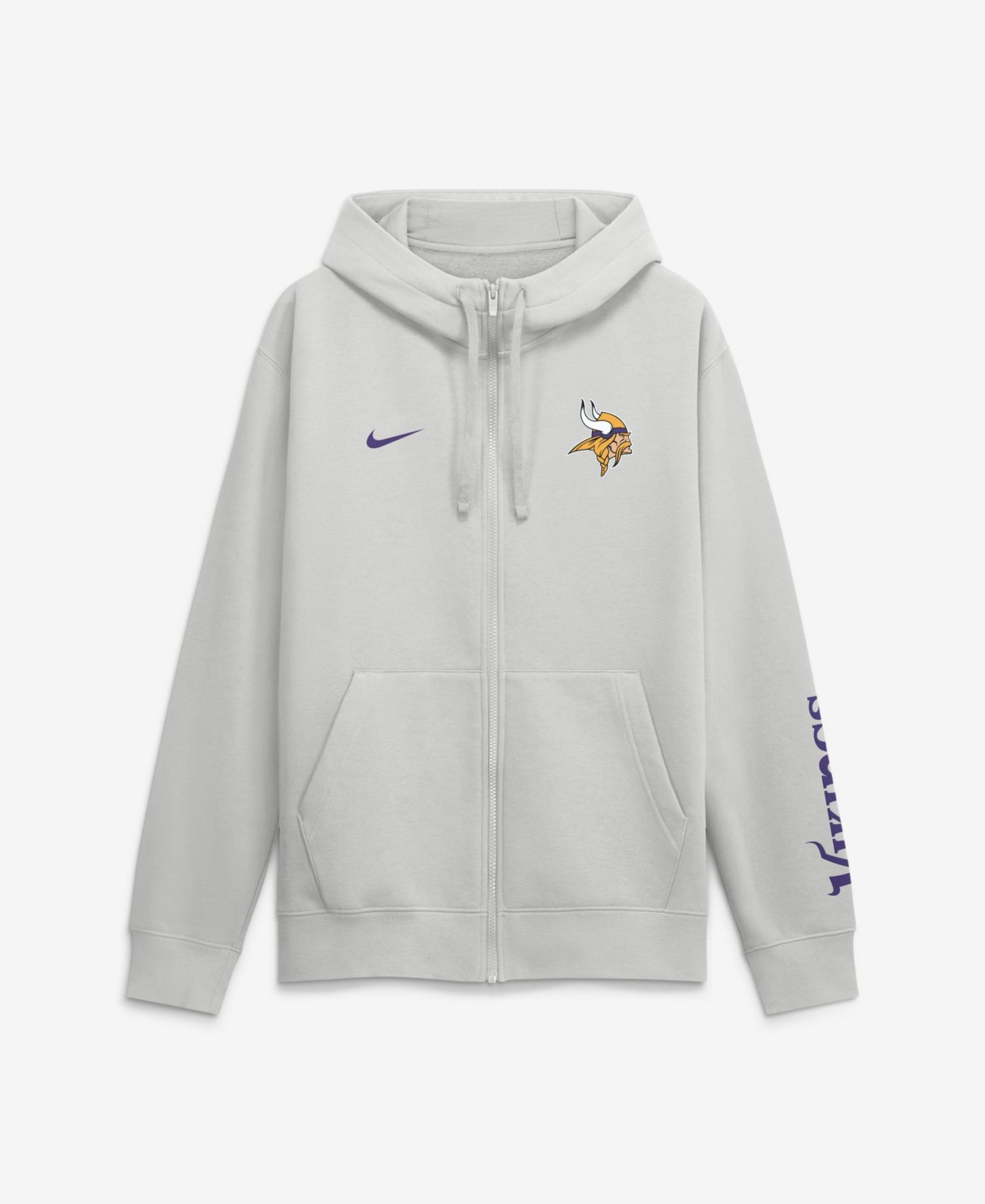 Men's Minnesota Vikings Cool Down Club Full-Zip Fleece Hoodie