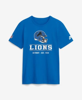 Men's Big & Tall Detroit Lions Sideline Final Sprint Throwback Dri-FIT T-Shirt