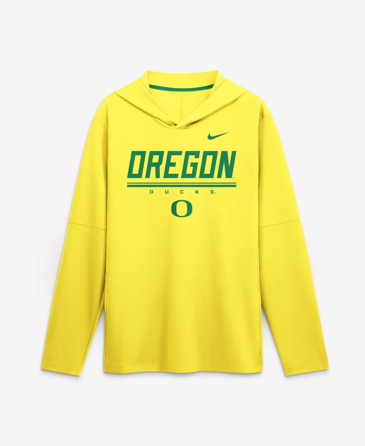 Nike Men's Oregon Ducks Sideline Removable-Sleeve Lightweight Hoodie
