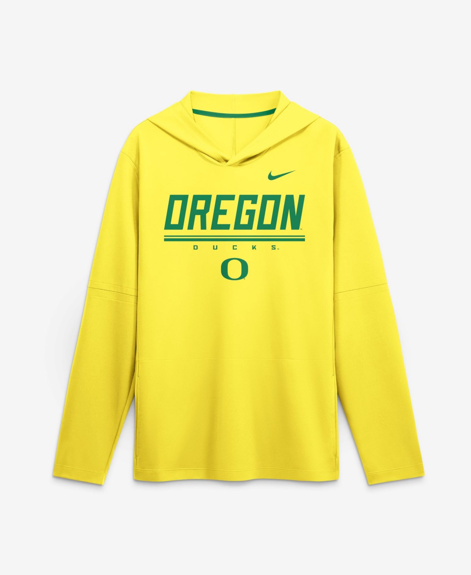 Men's Oregon Ducks Oregon Sideline Removable-Sleeve Lightweight Hoodie