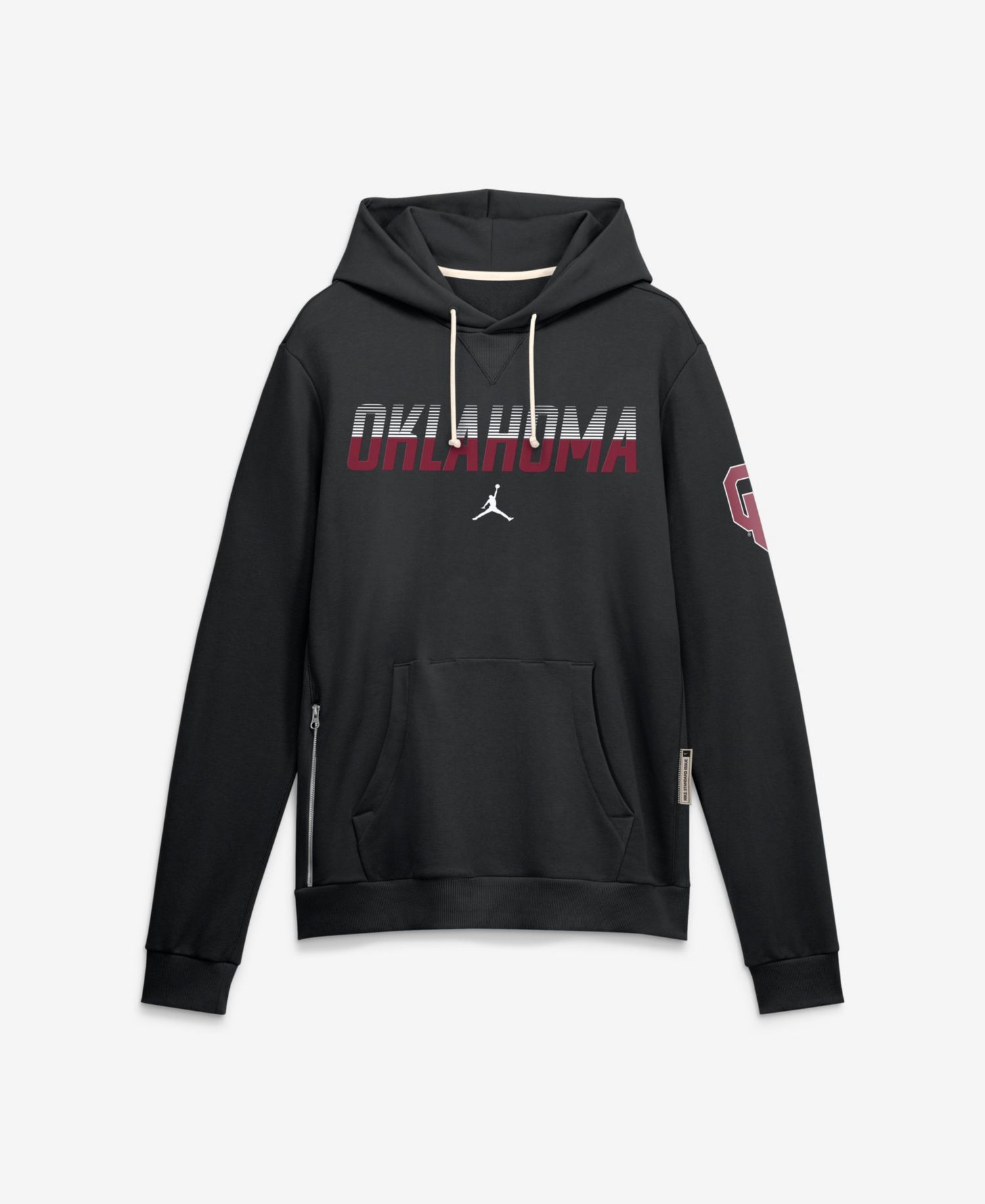 Men's Oklahoma Sooners 2026 Sideline Standard Issue Fleece Loose-Fit Pullover Hoodie