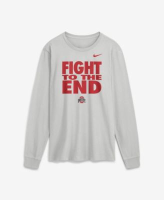 Men's Ohio State Sideline Slogan Long-Sleeve Crewneck T-Shirt