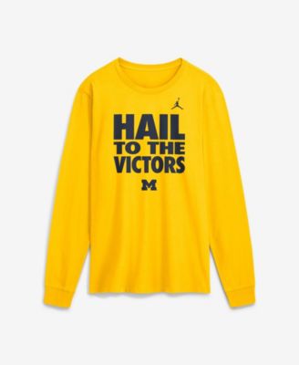 Men's Michigan Wolverines Dri-FIT Long-Sleeve T-Shirt