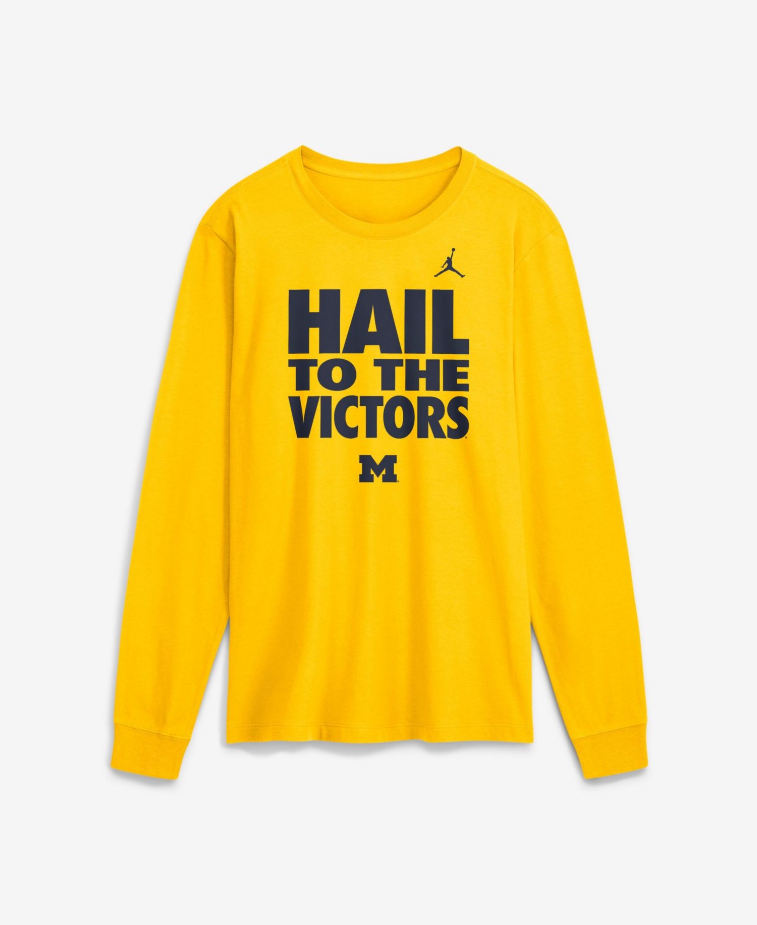 Men's Michigan Wolverines Dri-FIT Long-Sleeve T-Shirt