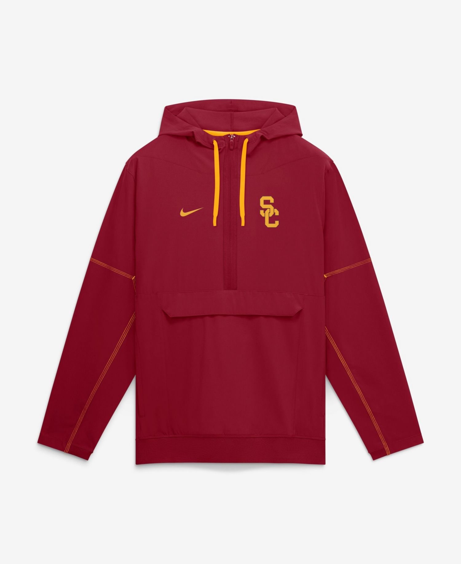 Men's USC Trojans USC Sideline Anorak Half-Zip Hoodie