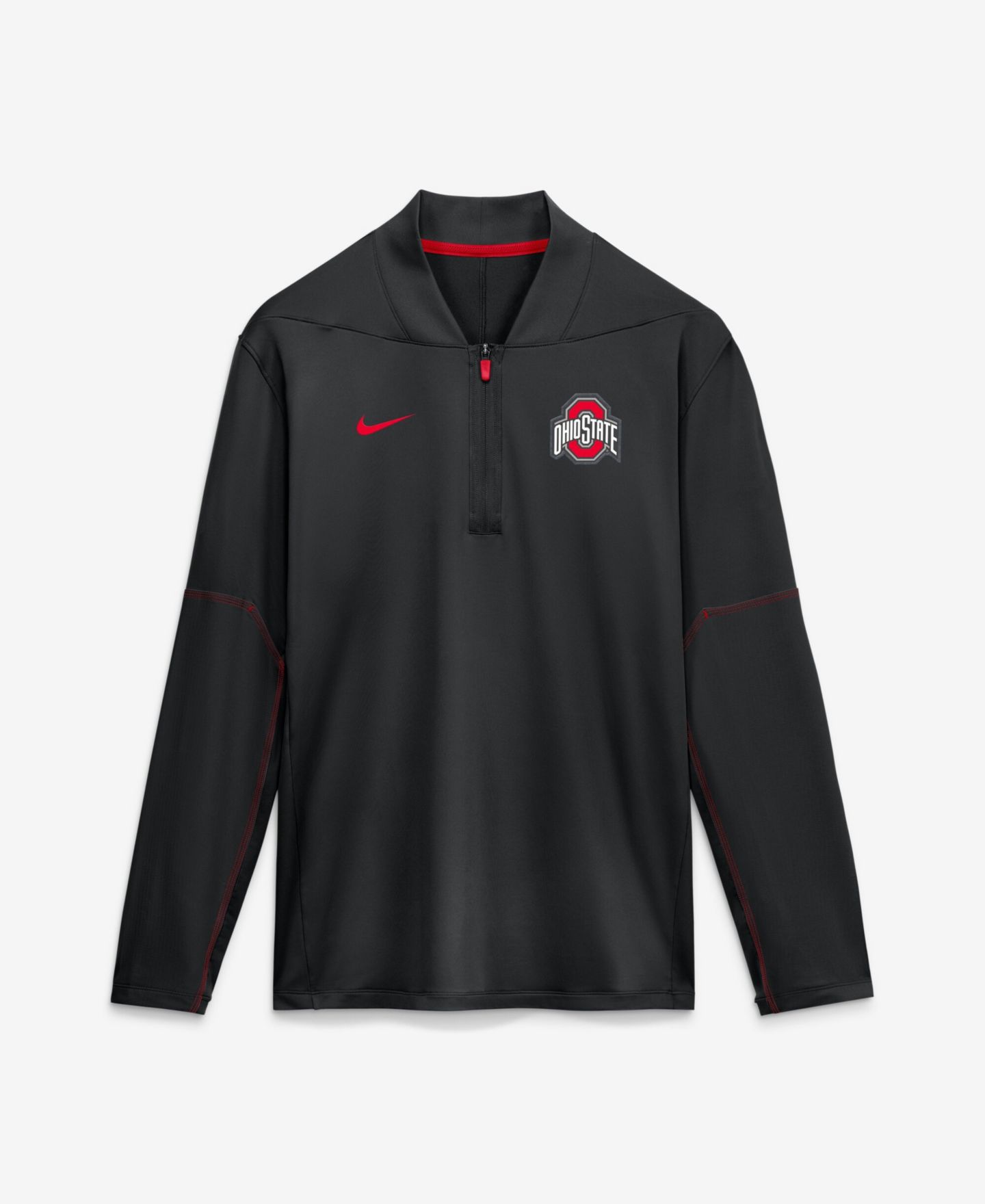 Мужская толстовка Nike Ohio State Buckeyes 2026 Sideline Midweight Long-Sleeve Half-Zip Pullover — фото 1