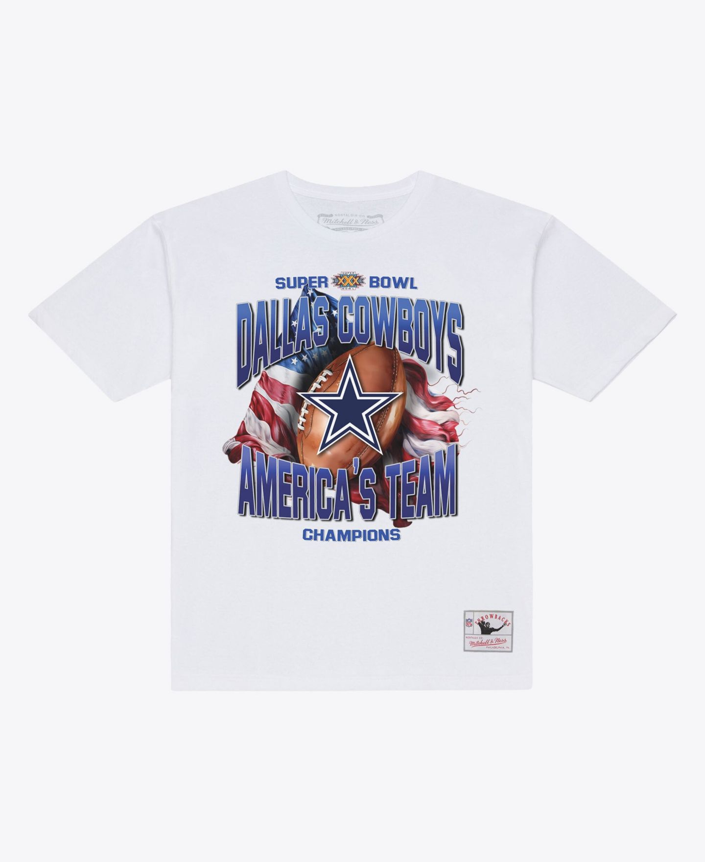 Мужская футболка Mitchell & Ness Dallas Cowboys America's Team Screen-Print Crewneck — фото 1
