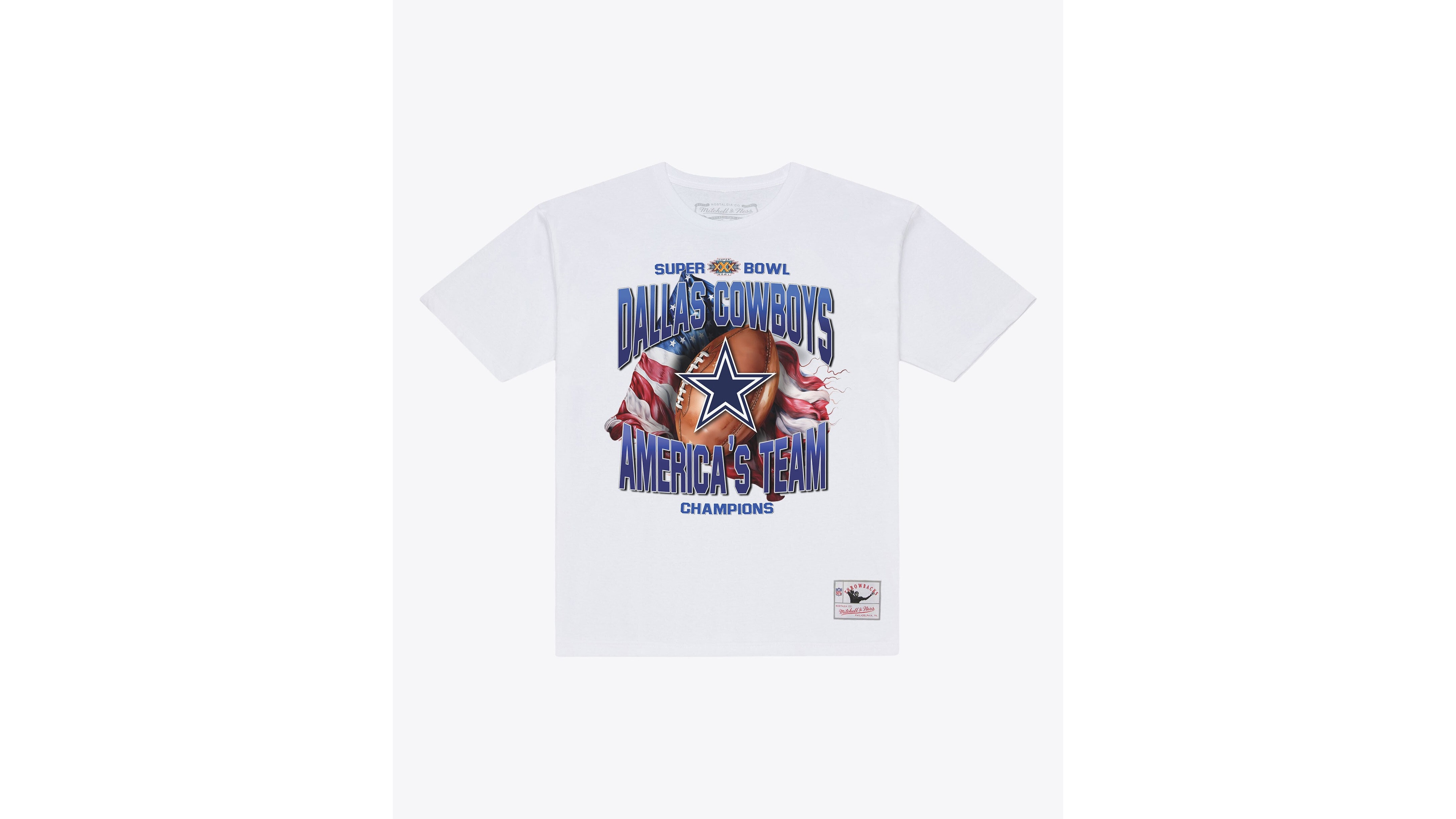 Mitchell & Ness Men's Dallas Cowboys America's Team Screen-Print Crewneck T-Shirt