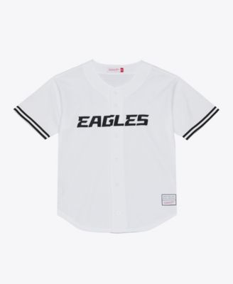 Men's Philadelphia Eagles Mesh Short-Sleeve V-Neck Baseball Jersey