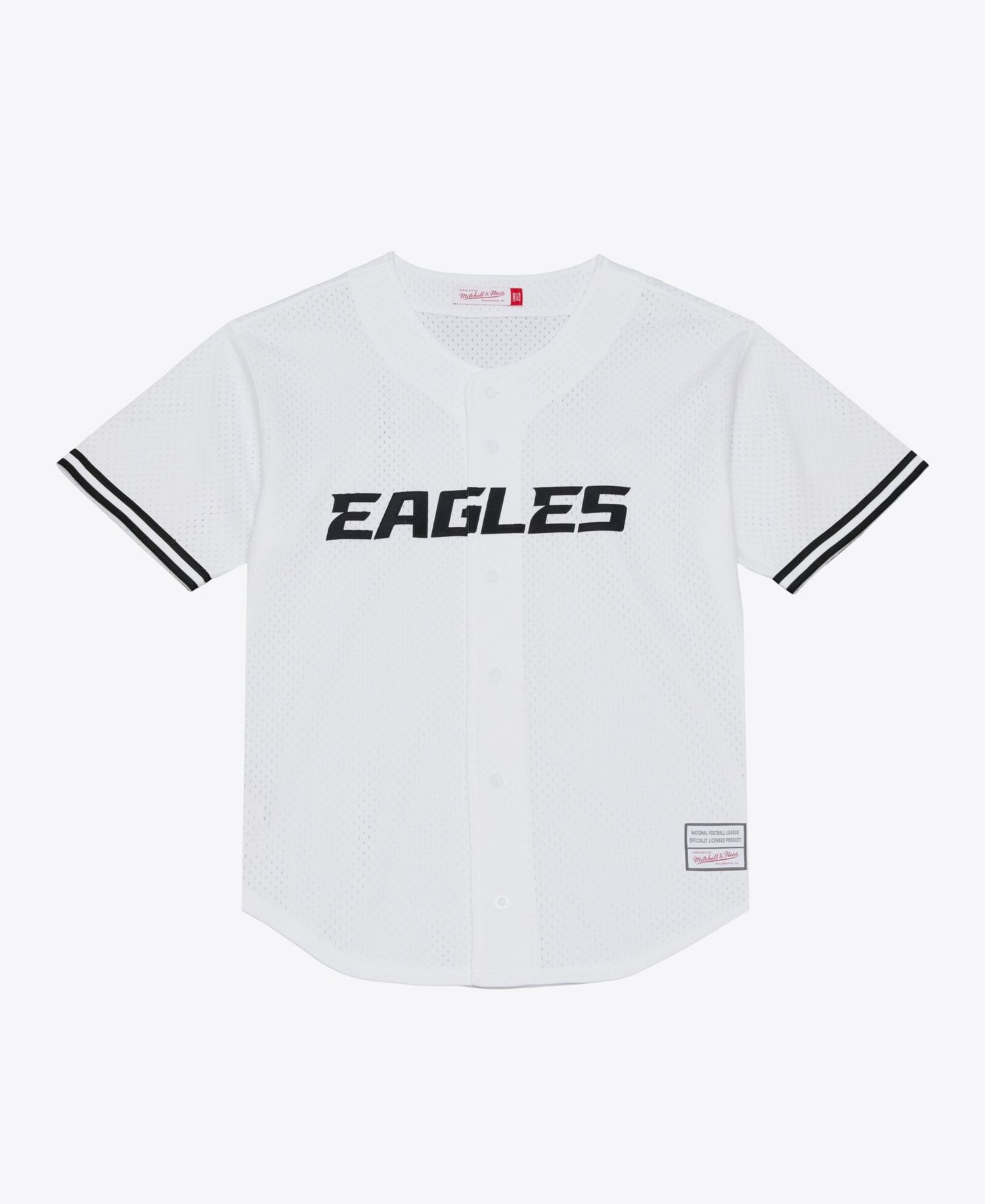 Men's Philadelphia Eagles Mesh Short-Sleeve V-Neck Baseball Jersey