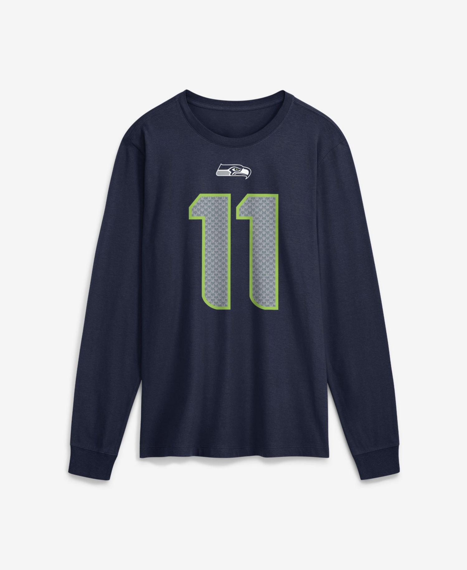 Men's Seattle Seahawks Jaxon Smith-Njigba Long-Sleeve Crewneck T-Shirt