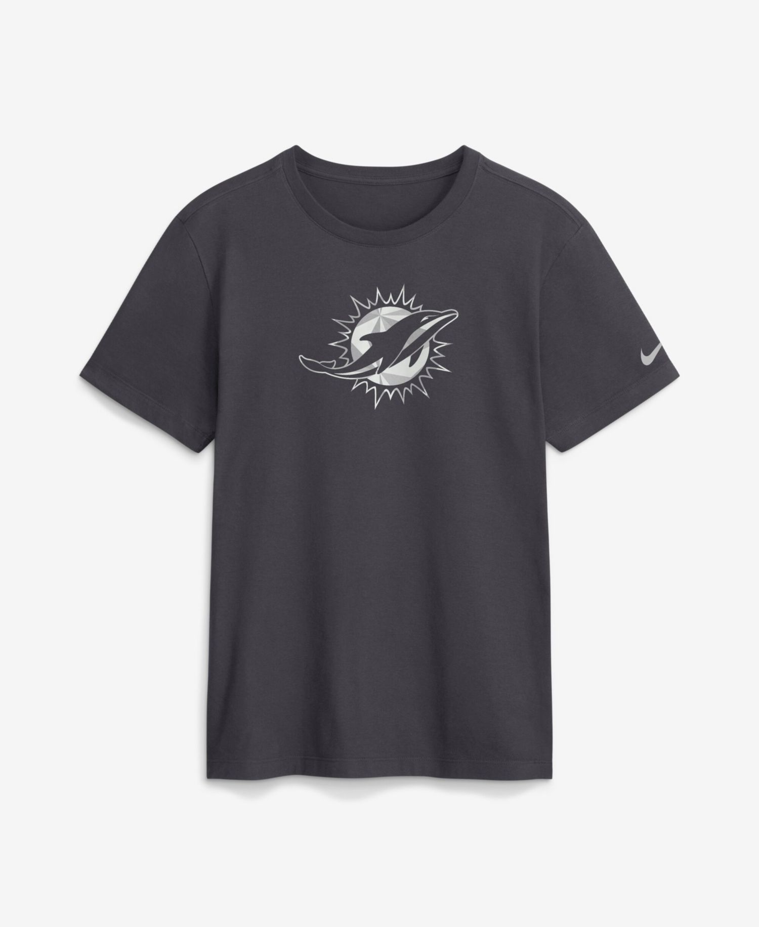 Men's Miami Dolphins Fractal Logo Cotton T-Shirt
