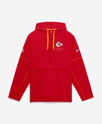 Men's Kansas City Chiefs Sideline Logo Glory Water-Repellent Half-Zip Hoodie
