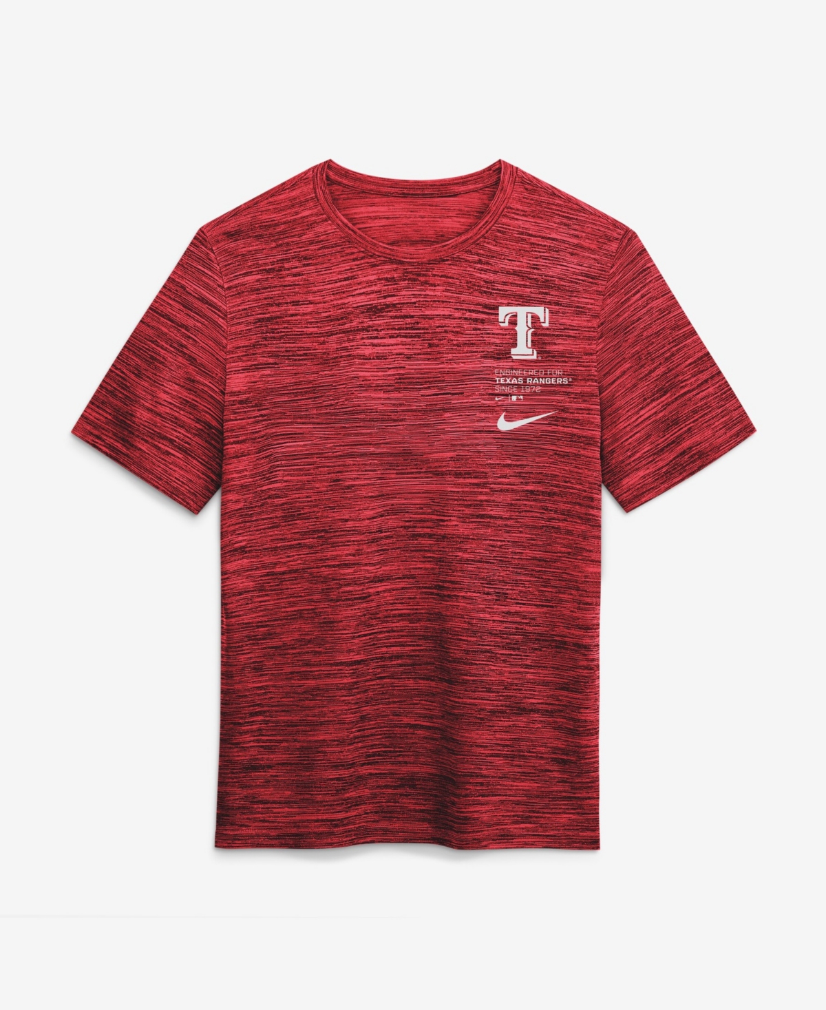 Nike Men's Texas Rangers Velocity Cross-Dyed T-Shirt