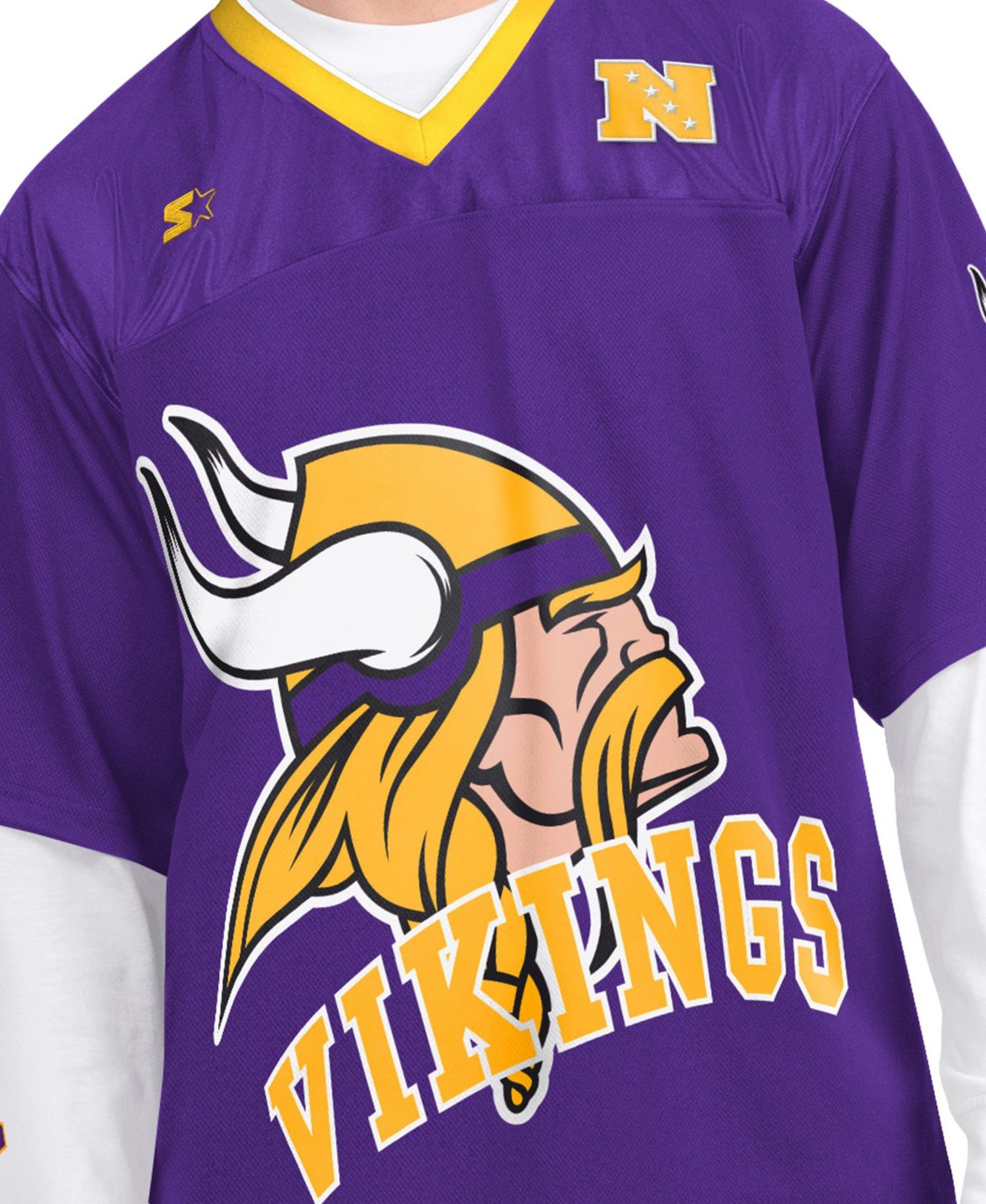 Men's Minnesota Vikings Short-Sleeve and Long-Sleeve T-Shirts, 2-Piece Set