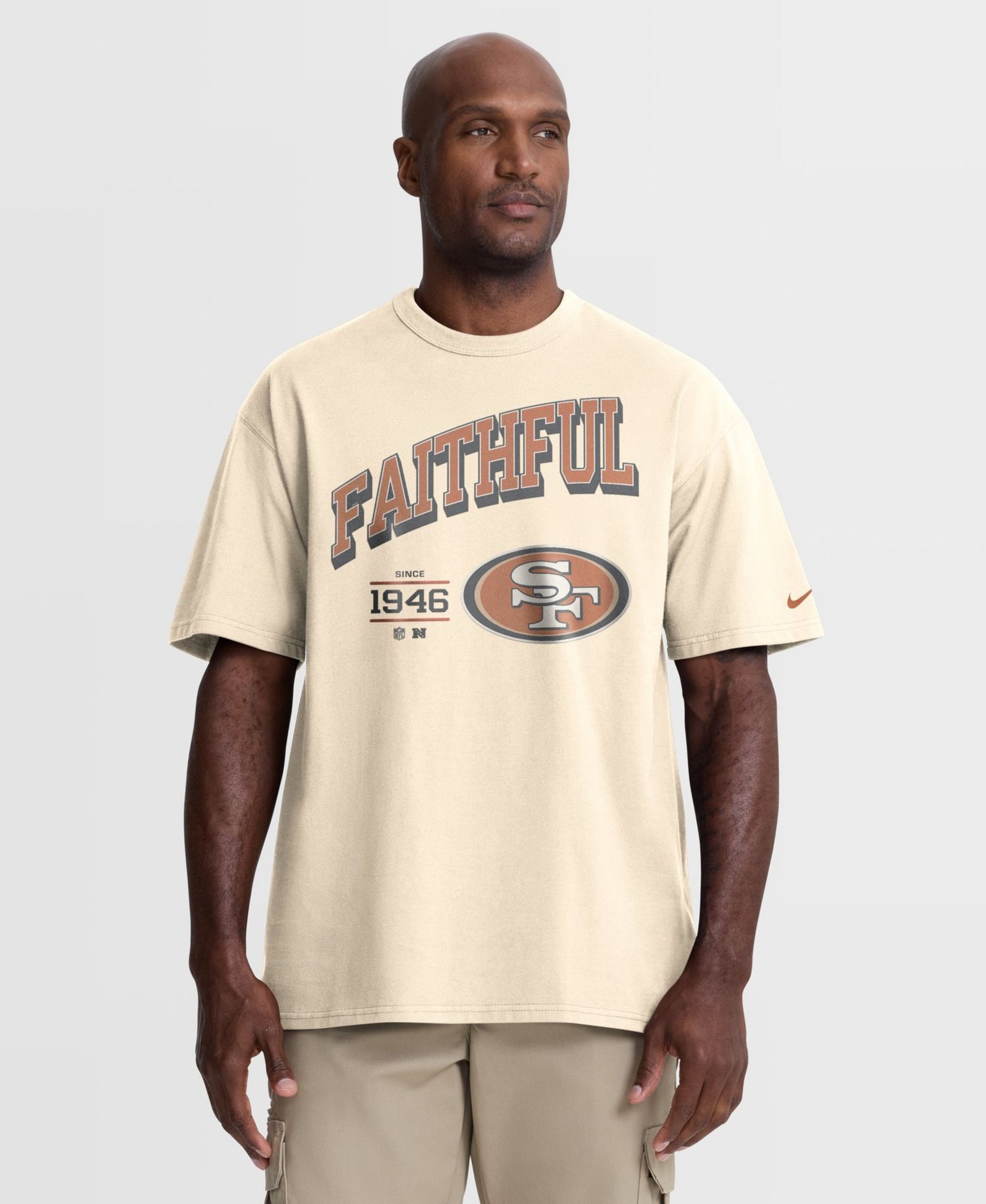 Men's San Francisco 49ers Max90 Vintage Relaxed-Fit Graphic T-Shirt