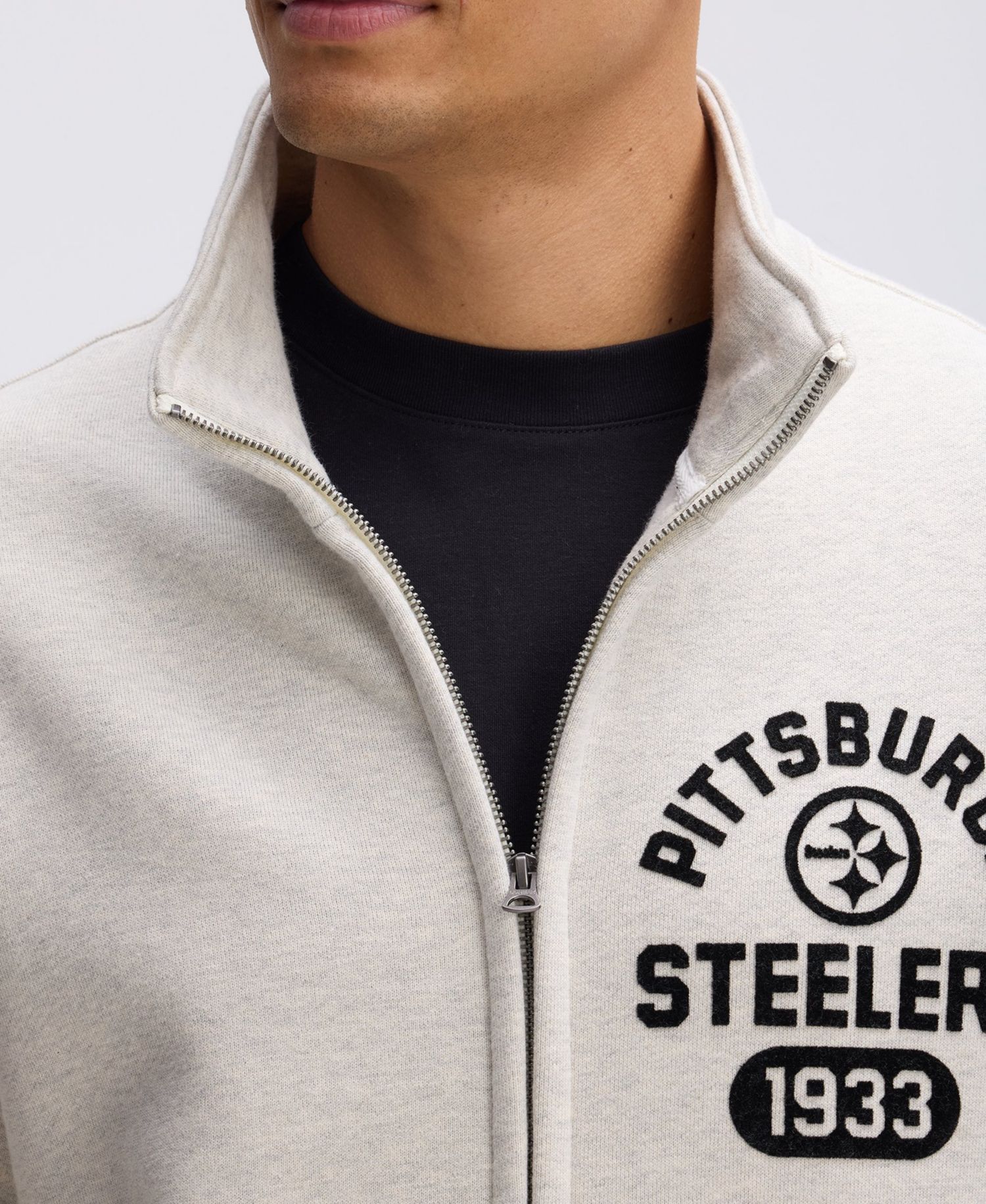 Men's Pittsburgh Steelers IconicFleece Full-Zip Jacket