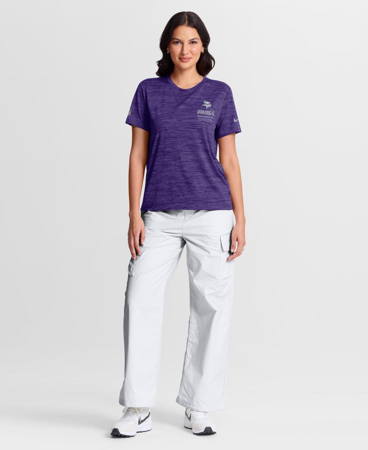 Nike Women's Minnesota Vikings Sideline Velocity Dri-fit T-Shirt