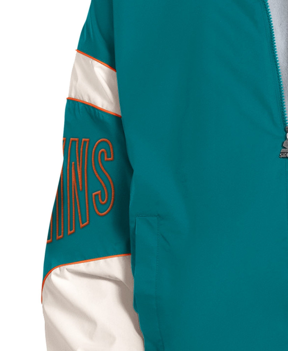 Starter Men's Miami Dolphins The Gust Full-Zip Water-Resistant Hoodie