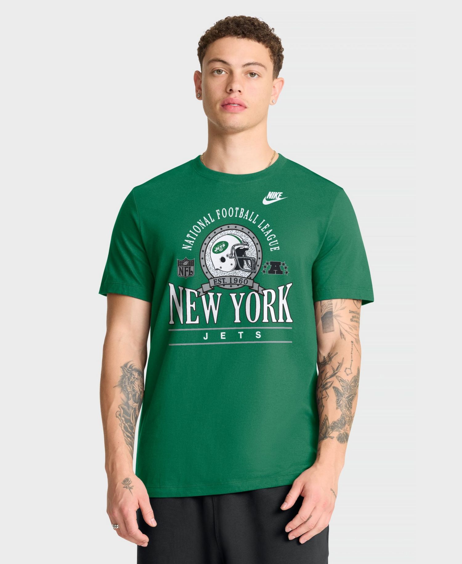 Men's New York Jets Rewind Crewneck Short-Sleeve T-Shirt