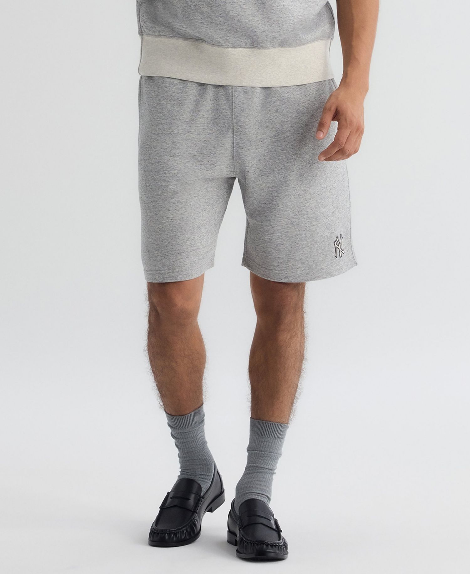 Men's New York Yankees Iconic Terry Relaxed-Fit Pull-On Sweat Shorts, 8.25" Inseam
