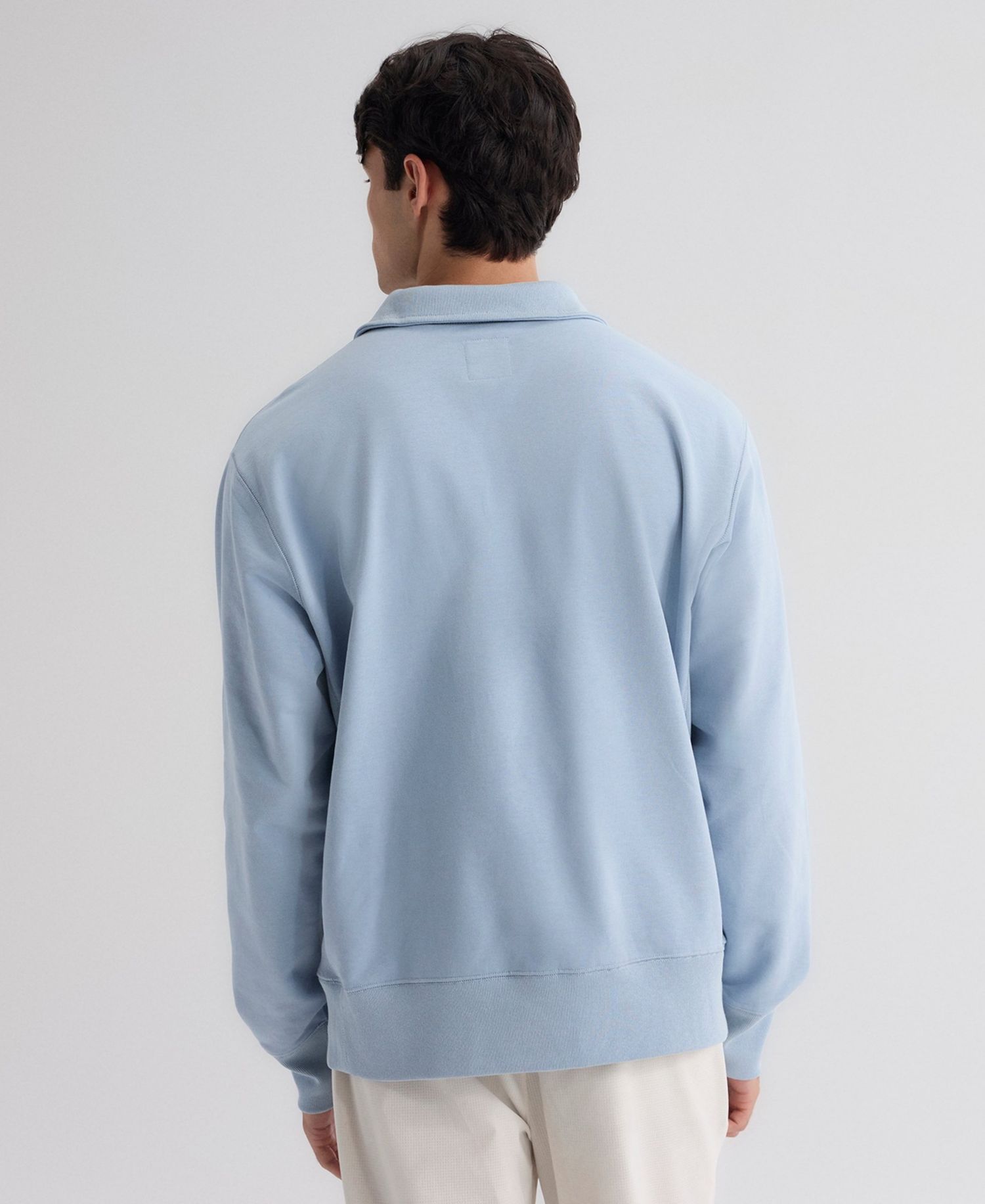 Men's Philadelphia Phillies Iconic Sideline Terry Relaxed-Fit Quarter-Zip Sweatshirt