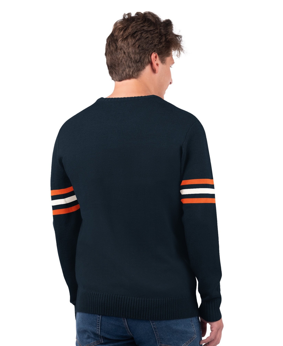Starter Men's Chicago Bears Player Crewneck Long-Sleeve Sweater