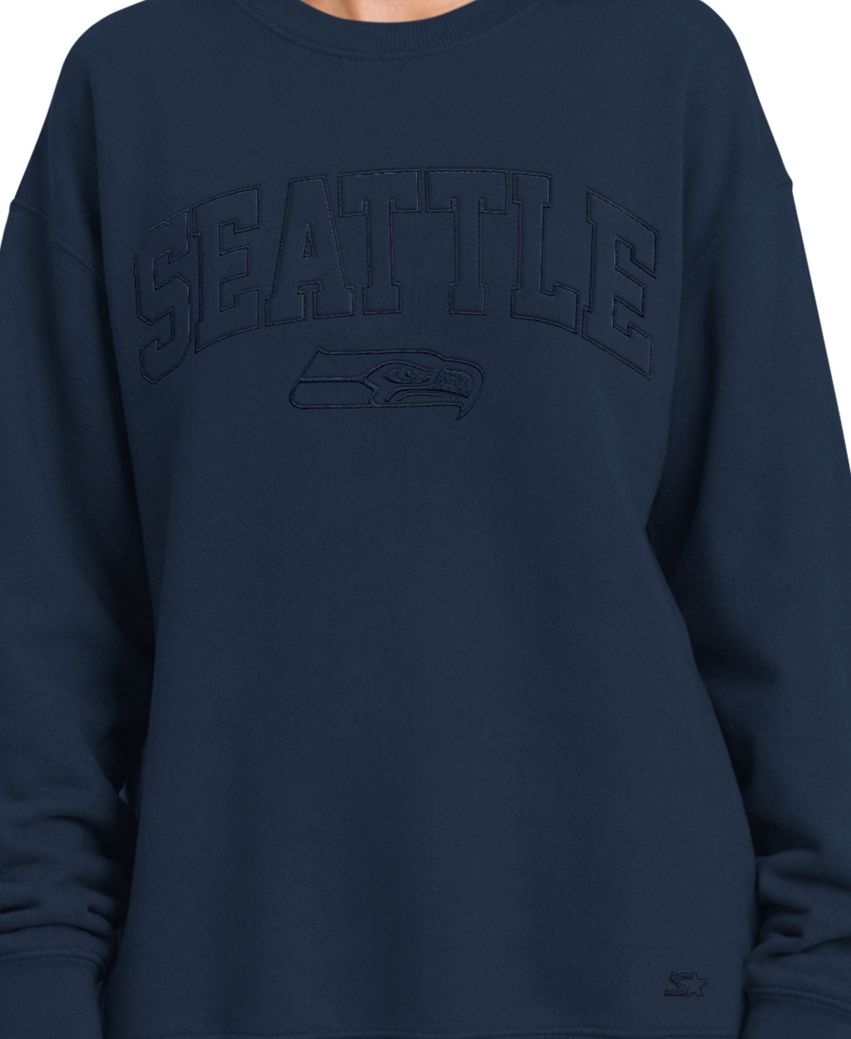 Starter Women's Seattle Seahawks Oversized Fleece Sweatshirt