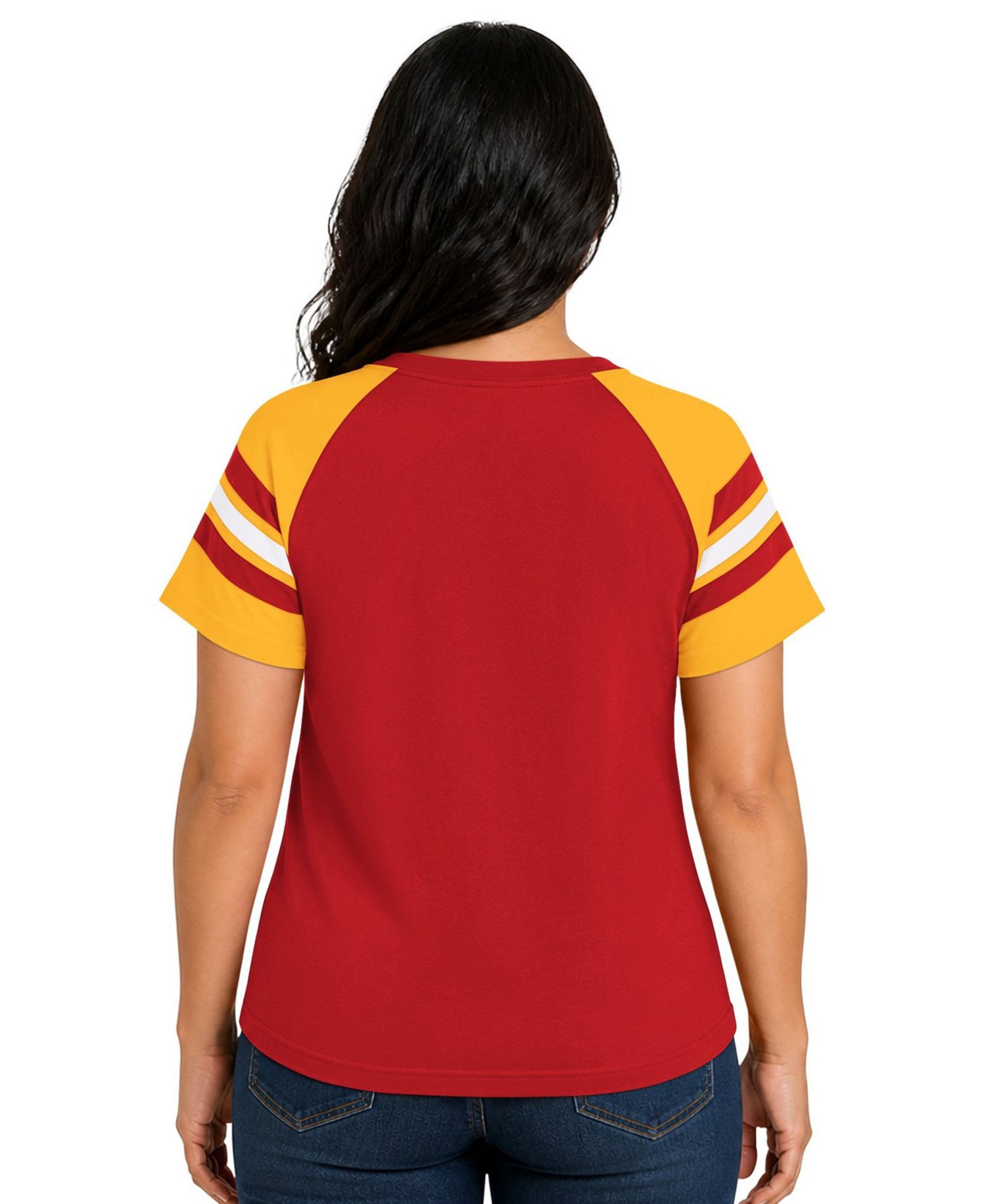 Plus Size Kansas City Chiefs Game On Raglan-Sleeve T-Shirt