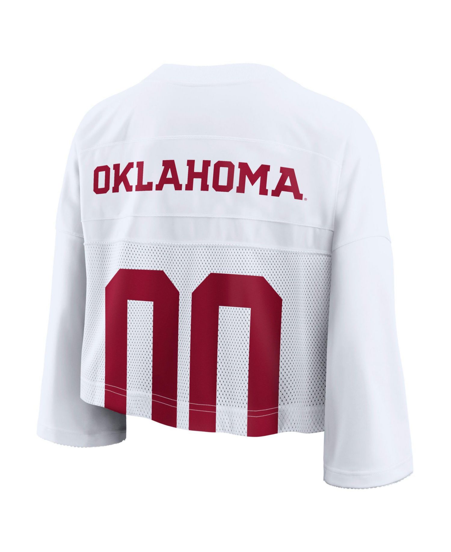 Women's Oklahoma Sooners Cropped Mesh Jersey