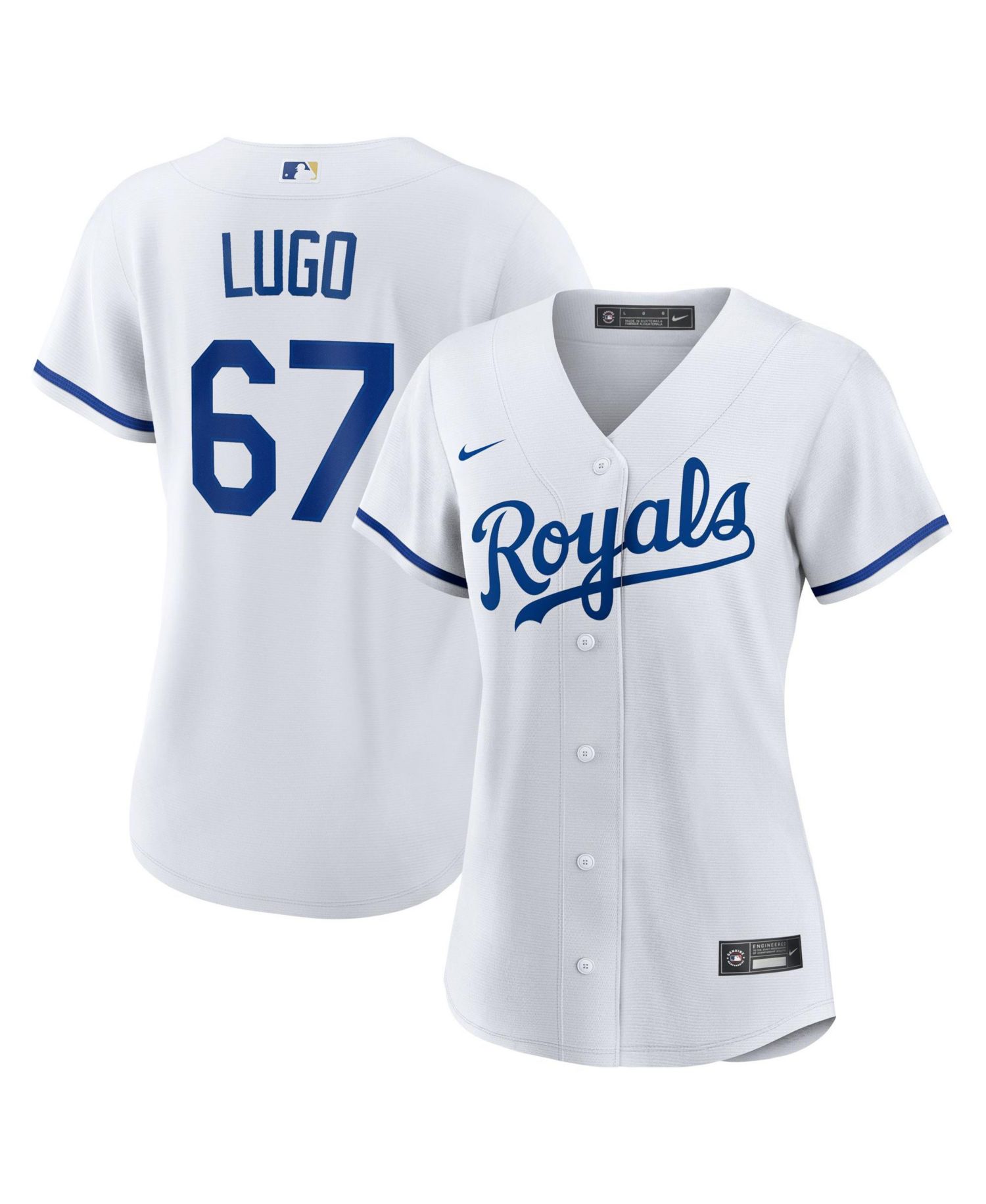 Men's Kansas City Royals S Lugo 67 Replica Short-Sleeve V-Neck Jersey