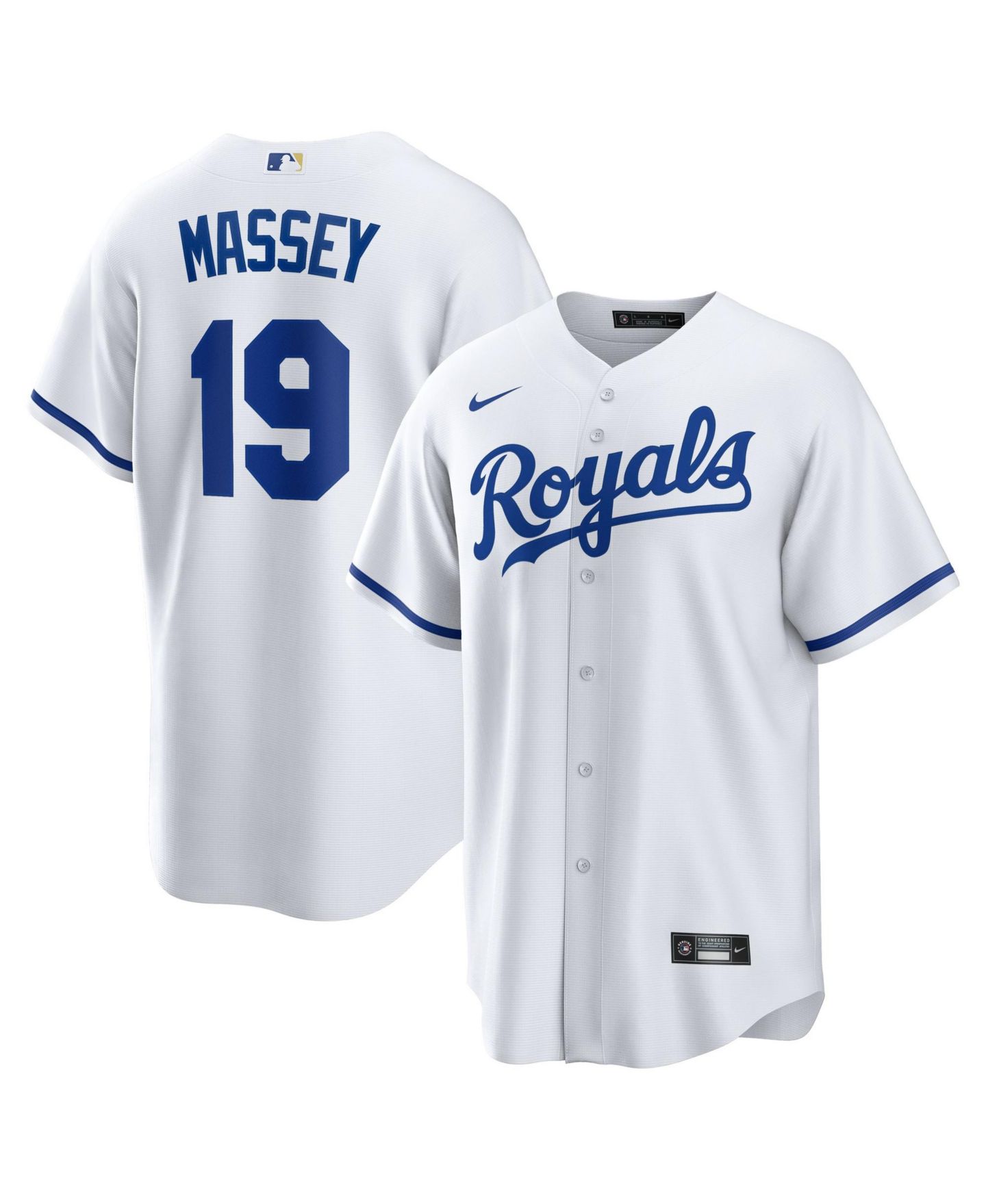 Мужской топ Nike Michael Massey Kansas City Royals Replica Relaxed-Fit Jersey — фото 1