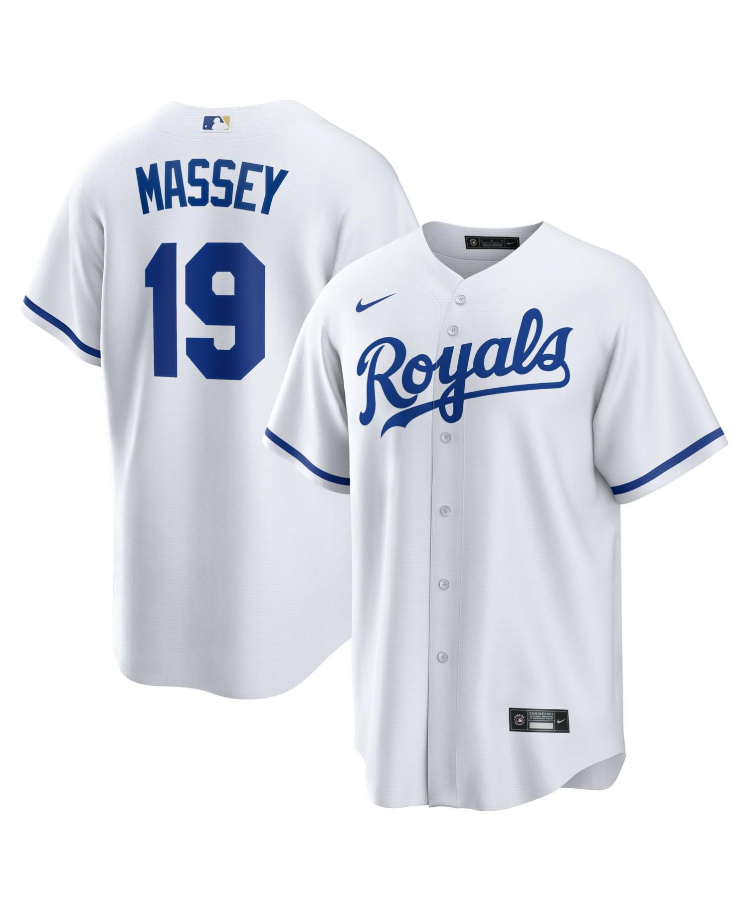 Men's Michael Massey Kansas City Royals Replica Relaxed-Fit Jersey