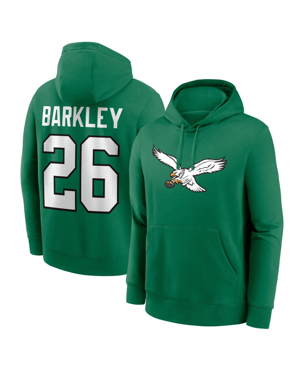 Nike Men's Philadelphia Eagles Saquon Barkley Graphic Long-Sleeve Hoodie - Kelly Green