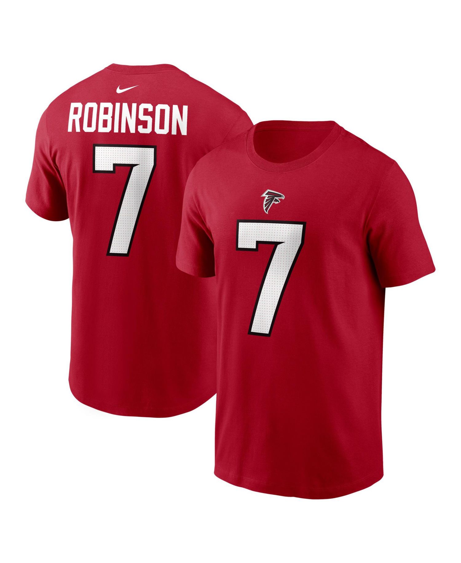 Men's Atlanta Falcons Bijan Robinson Mesh-Detail Numbers T-Shirt