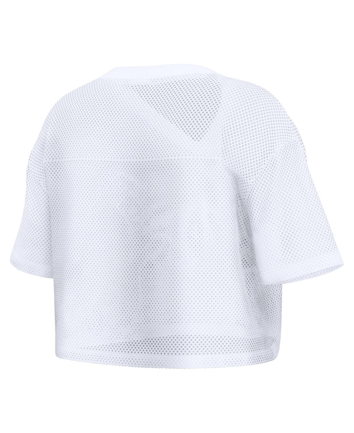 Fanatics Women's Baltimore Ravens Oversized Cropped Mesh V-Neck Short-Sleeve Top