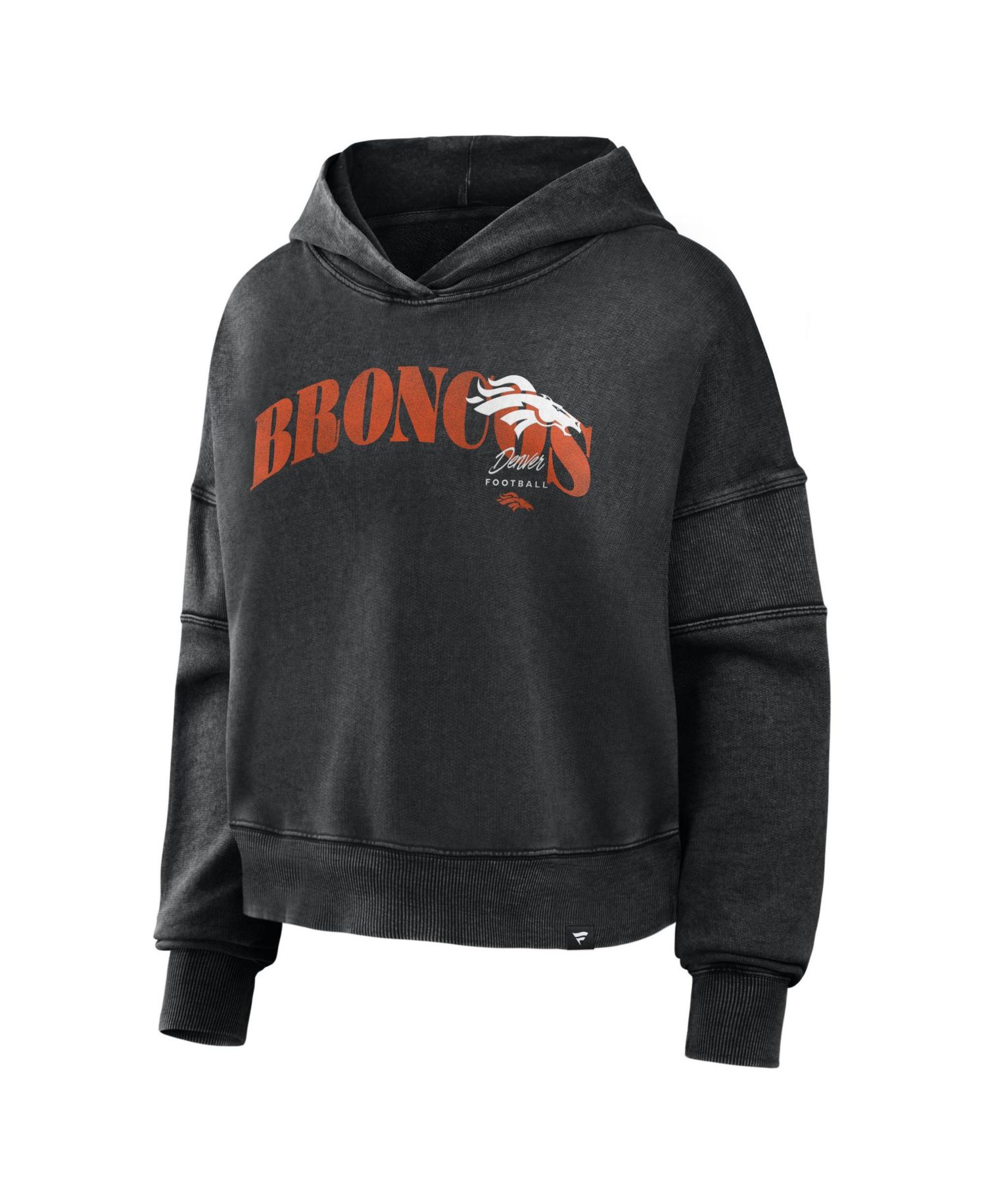 Women's Denver Broncos Counter Run Oversized-Fit French Terry Pullover Hoodie