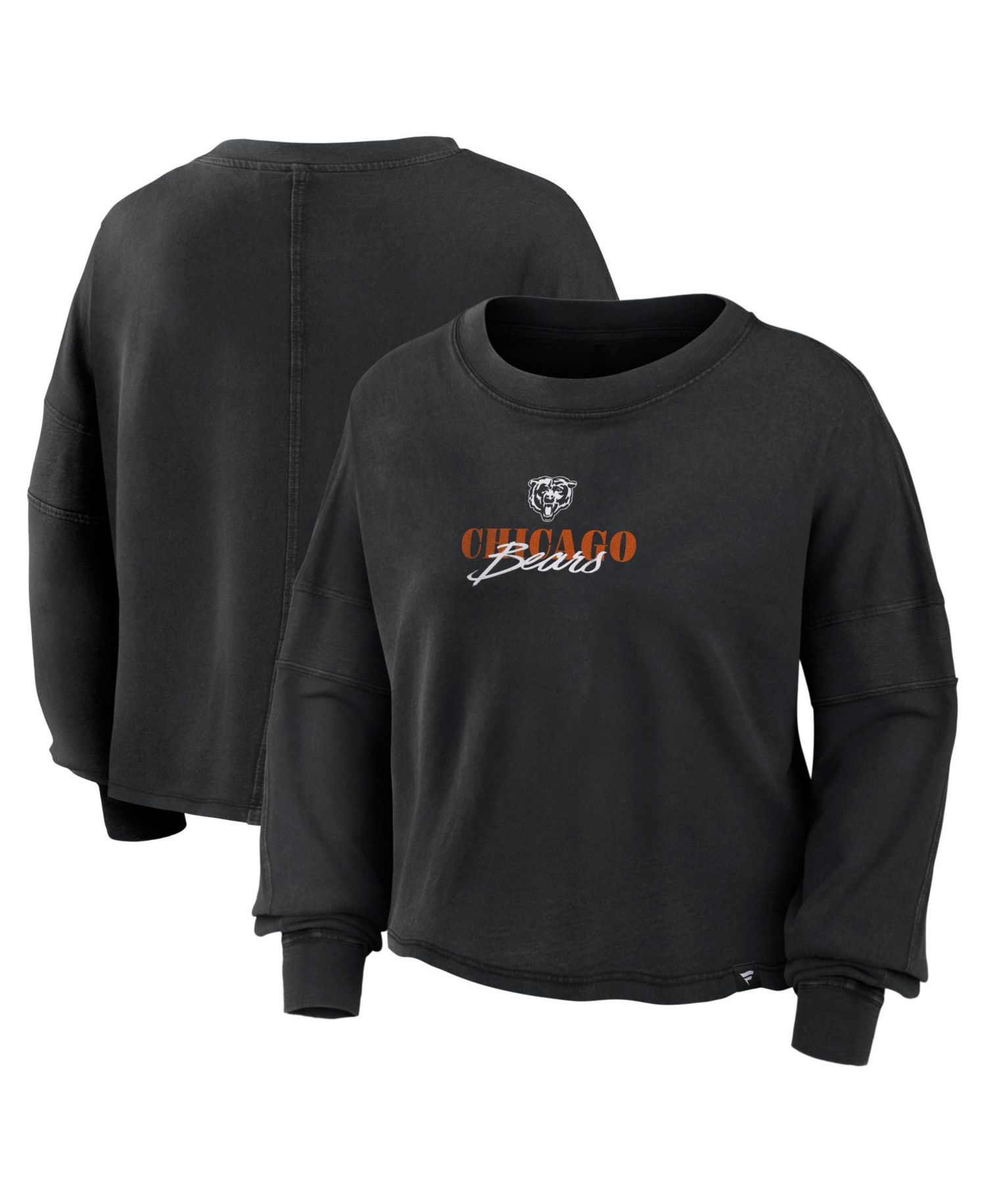 Women's Chicago Bears Chop Block Oversized Long Sleeve Top