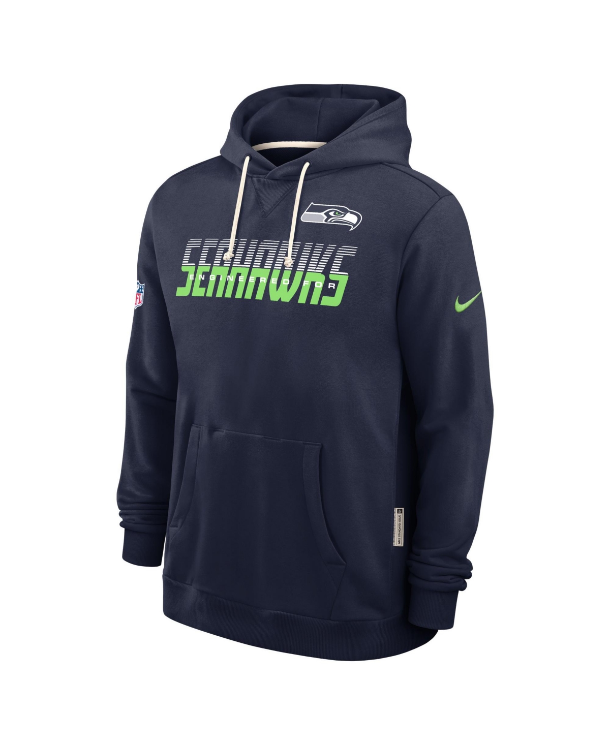 Nike Men's Seattle Seahawks Sideline Standard Issue Hooded Fleece Pullover Hoodie