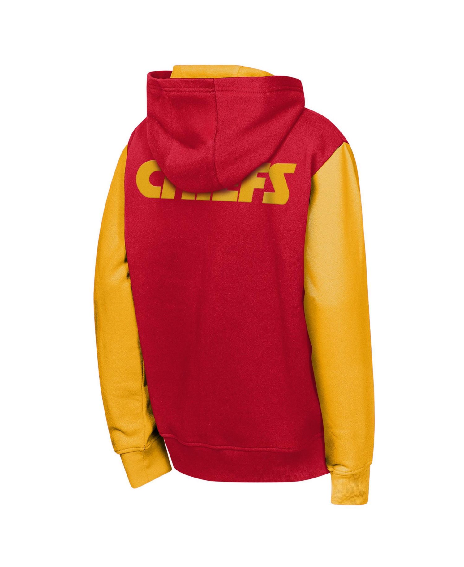 Boys' and Girls' Kansas City Chiefs Stadium Colorblock Fleece-Lined Full-Zip Hoodie