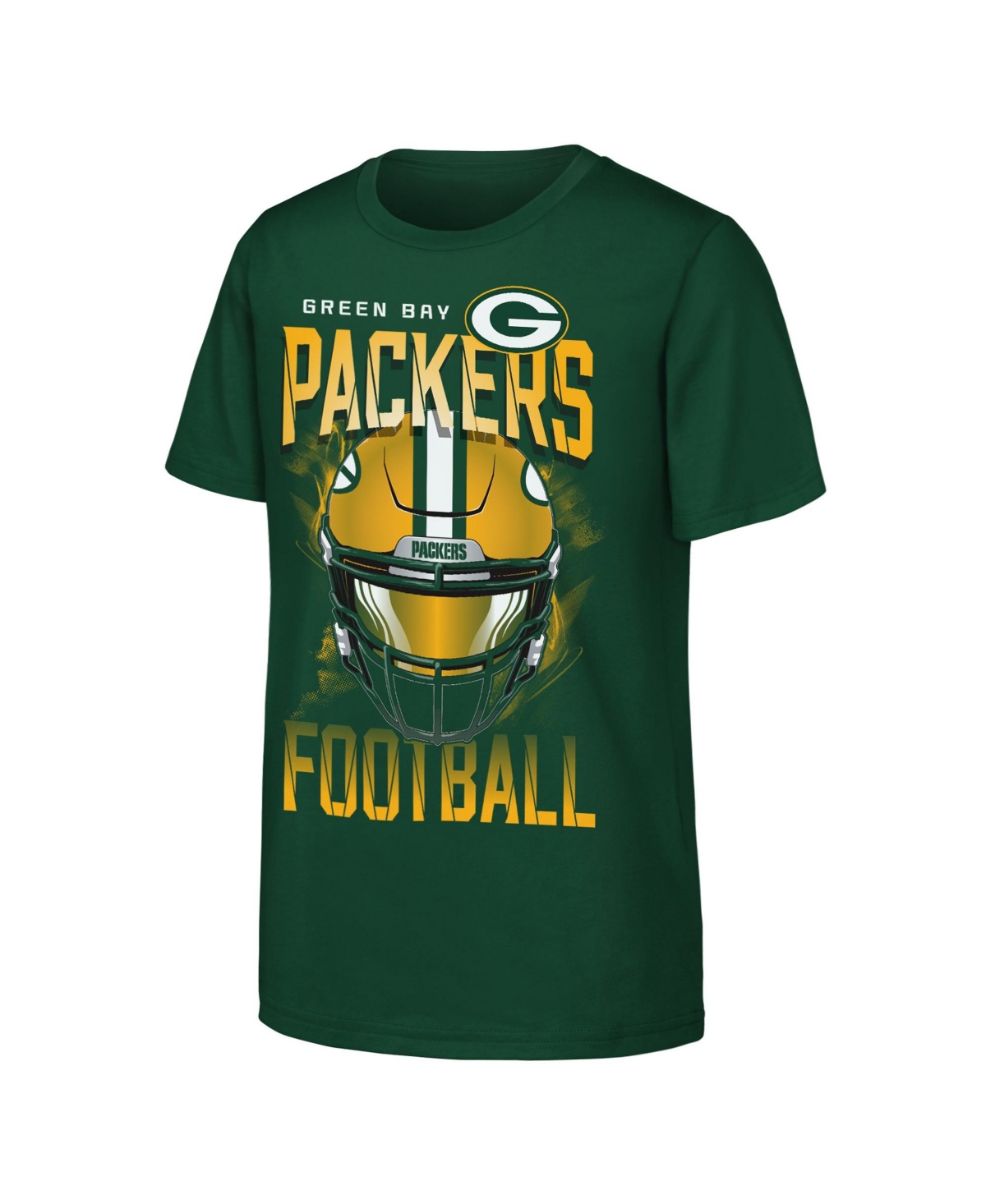 Outerstuff Boys' and Girls' Full Gear Green Bay Packers Graphic Regular-Fit T-Shirt - Green