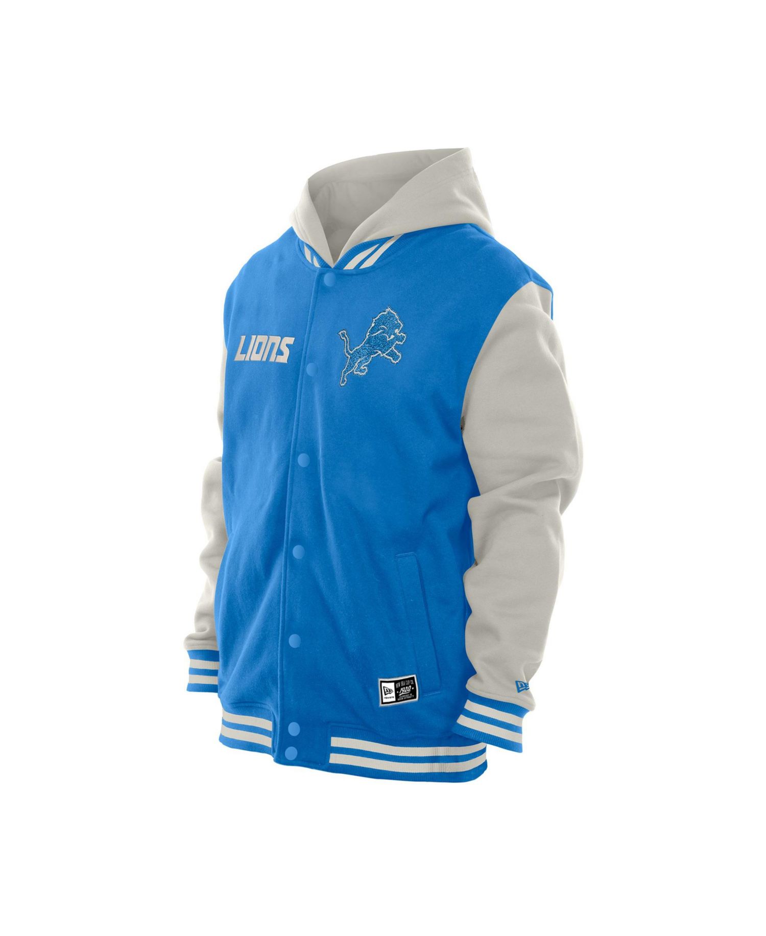 Men's Detroit Lions Full-Snap Fleece Hoodie