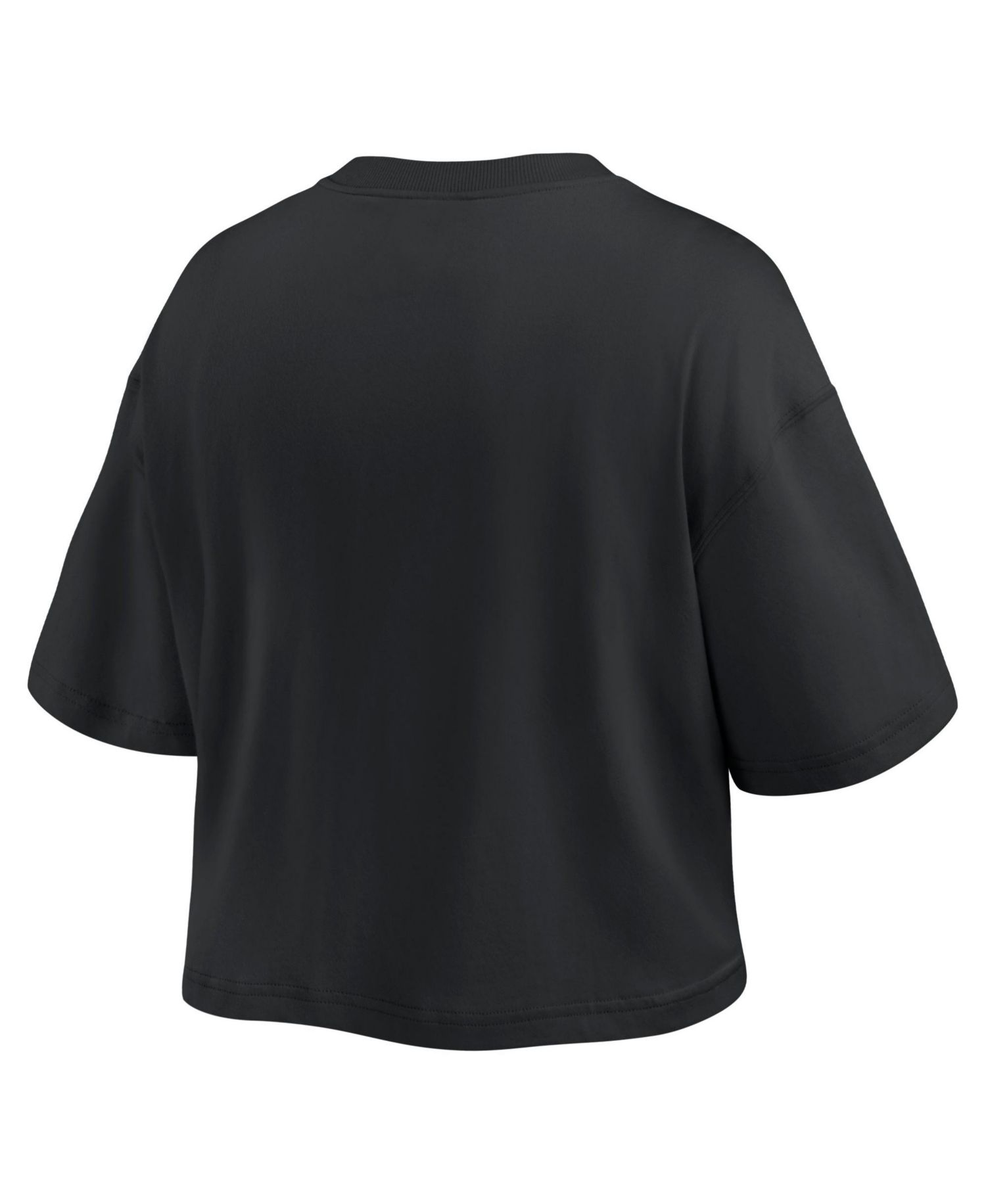 Women's Philadelphia Phillies Blackout Wave Cropped Short-Sleeve T-Shirt